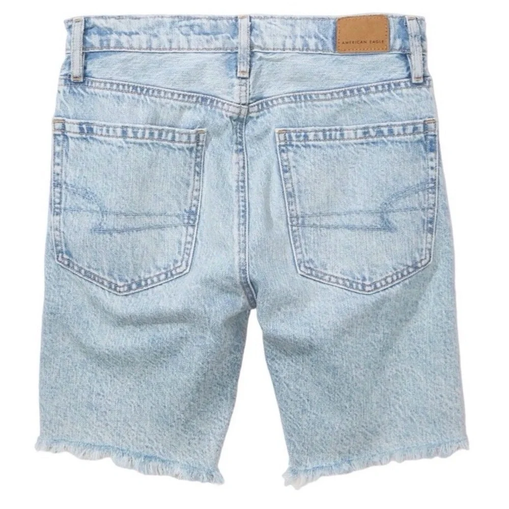 American Eagle 4 Skater Short Women’s Denim Jeans Baggy Shorts Distressed